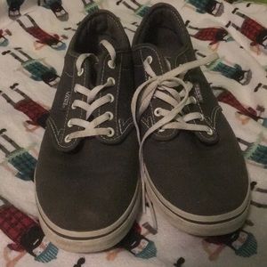 Grey Low-Top Vans 7.5
